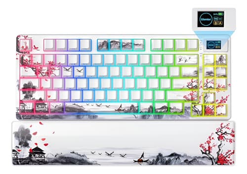 Womier SK80 Pro 75% RGB Hotswap Inalámbrico - Blanco